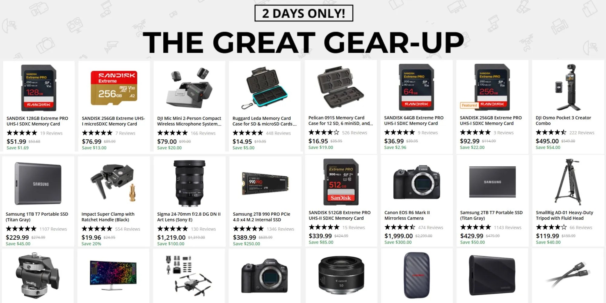 B&H Gear-Up Deals event with tech products