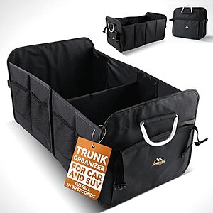 $18.00 – Prime Members: Armor All 8-Compartment Collapsible Car Trunk Organizer with Aluminum Handles Now $18 + Free Shipping