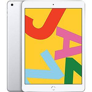 $68.00 – Apple 2019 iPad 7th Gen (10.2-inch, Wi-Fi, 32GB) Silver (Renewed) – Lowest Price Ever at Amazon