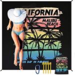 $5.71 – HIHOHO 79″x83″ Sandproof & Waterproof Nylon Beach Blanket on Sale for  + Free Shipping