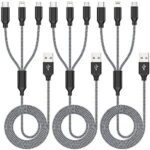 $4.24 – 3-Pack 4-ft Xnewcable 3-in-1 MFi Certified Multi Charging Cable w/ USB-C, Micro USB & Lightning  ($1.41 each) + Free Shipping
