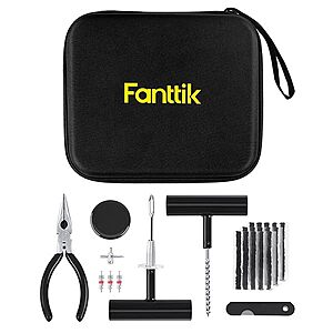 $16.00 – Fanttik 24-Piece Heavy Duty Tubeless Tire Plug Repair Kit: Best-Selling Kit Now at $16 + Free Shipping
