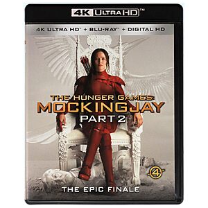 $13.99 – The Hunger Games: Mockingjay Part 2 4K Ultra HD + Blu-ray + Digital HD  at Amazon.com