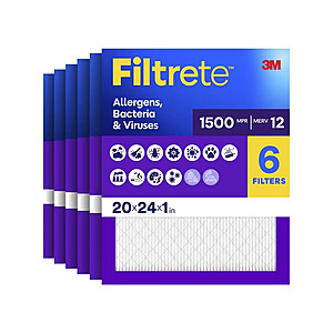 $17.31 – 6-Pack Filtrete Furnace Air Filters (Various Sizes) – Lowest Price Ever at Walmart
