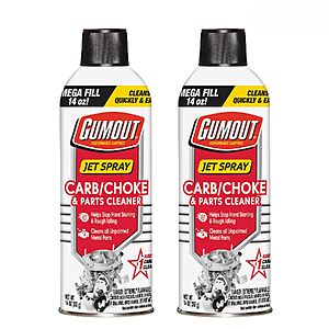 $6.60 – Prime Members: 2-Pack 14-Oz Gumout Carb & Choke Cleaner Spray  + Free Shipping
