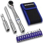 $11.55 – Prime Exclusive: WORKPRO 1/4” Mini Ratchet Wrench, T-Handle Extension & Magnetic Bit Holder at  on Amazon