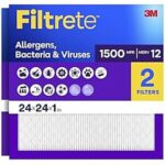 $16.44 – SnS | Filtrete 24x24x1 Air Filter, MERV 12, MPR 1500, 2 HVAC Filters at Amazon