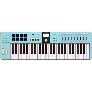 $194.65 – * | Arturia KeyLab Essential mk3 USB MIDI Controller, 49 Key – Aquamarine at Amazon