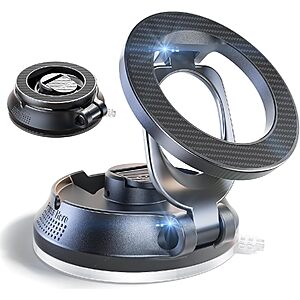 $5.99 – SUPERONE MagSafe Magnetic Car Phone Mount w/ 360° Adjustable Suction Cup on Sale for  + Free Shipping