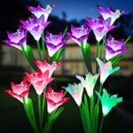 $12.89 – 4-Count KOOPER 7-Color Changing Solar Lily Flower Garden Lights with Dusk-to-Dawn Sensor + Free Shipping