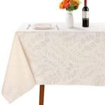 $4.47 – 54″x78″ PVC Vinyl Waterproof Rectangle Beige Tablecloth (Fern Pattern)  + Free Shipping w/ Prime or on $35+