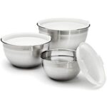 $28.45 – Cuisinart 3-Piece Stainless Steel Nesting Mixing Bowl Set (1.5, 3 & 5-Qt)  + Free Shipping