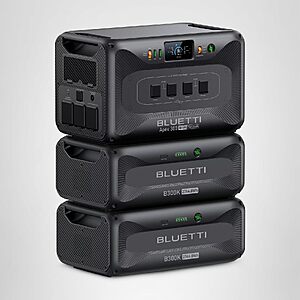$3,399.00 – BLUETTI Apex 300 Solar Generator & 2 B300K, 8294.4Wh LFP Battery Backup $3399