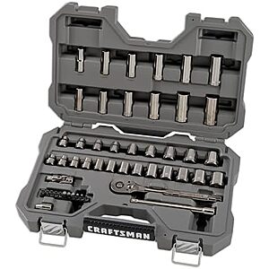 $55.64 – * | 49-Piece Craftsman OVERDRIVE Mechanics Tool Set at Amazon