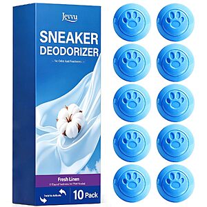 $2.79 – 10-Count Jevvu Adjustable Odor Eliminator Shoe Deodorizer Balls (Fresh Linen) – + Free Shipping