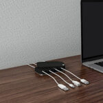 $2.60 – 7-Slot Silicone & Stainless Steel Desk Cable Management Organizer (Black) – Lowest Price Ever at Walmart