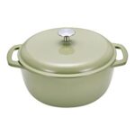 $33.59 – Amazon Basics Enameled Cast Iron Dutch Oven (Olive Green) — Lowest Price Ever at Amazon