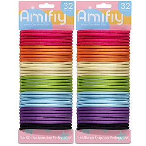 $3.17 – 64-Count Amifiy No Damage Hair Ties (Multicolor) – Lowest Price Ever at Amazon with Free Shipping
