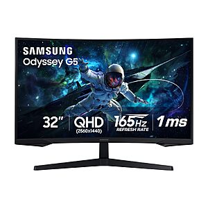 $189.99 – Samsung 32″ Odyssey (G55C) Series QHD 1000R Curved Gaming Monitor for Lowest Price Ever at Amazon