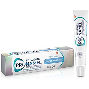 $1.50 – SnS, AC * | 0.8-Oz Sensodyne Pronamel Gentle Whitening Toothpaste (Alpine Breeze) at Amazon
