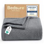 $7.19 – Prime Members: Bedsure GentleSoft Lightweight Fleece Blanket (Grey, Throw) + Free Shipping