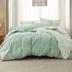 $17.99 – 3-Pc Bedsure Queen Size Reversible Floral Comforter Set (Sage Green) –  with Prime or Orders $35+ & Free Shipping