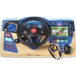 $24.97 – * | Melissa & Doug Vroom & Zoom Interactive Wooden Dashboard Racing Car Steering Wheel Toy w/ Lights & Sounds at Amazon