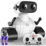 $11.49 – Hamourd Rechargeable Remote Control Robot Toy w/ LED Eyes, Music & Dancing (White or Jade Green) –  + Free Shipping w/ Prime or on $35+