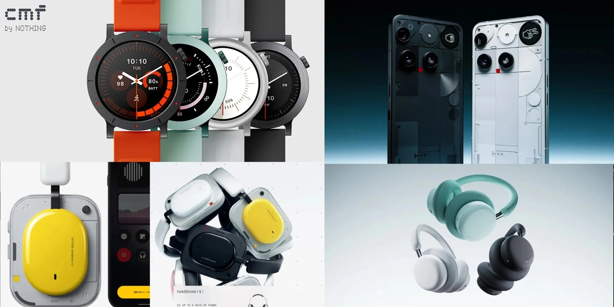 Nothing Ear (3a) and CMF Clip Pro headphones
