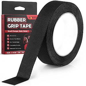 $4.49 – Rubber Grip Tape for Handles 1″ x 16.4Ft Tools Anti Slip Rubber Tape Black – Lowest Price Ever on Amazon