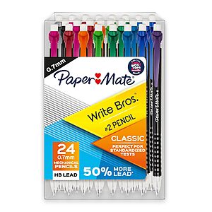 $3.42 – 24-Count Paper Mate Write Bros. Mechanical Pencils w/ S&S + Free Shipping w/ Prime or on $35+