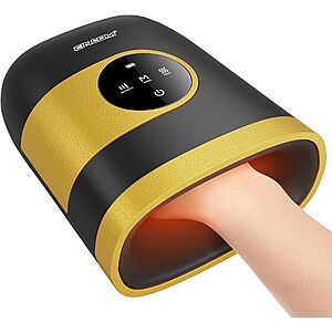 $27.99 – CINCOM Rechargeable Cordless Hand Massager w/ Heat, Air Compression & Various Massage Modes (4 Colors) – + Free Shipping w/ Prime or on $35+