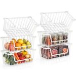$22.49 – SUNALLY Stackable Wire Storage Baskets (White) –  Each + Free Shipping w/ Prime or on $35+