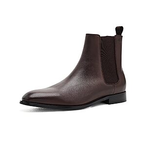 $95.00 – Calvin Klein Men’s Volminer Boot, Dark Brown Leather 200, for $95 (Various colors)