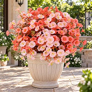 $6.99 – 12-Bundle LetuoClips Artificial Fall Morning Glory Flower Stems w/ Eucalyptus Leaves (3 Colors) + Free Shipping w/ Prime or on $35+