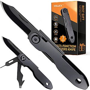 $2.99 – 7-in-1 EDC Pocket Multitool Knife w/ Tweezers & Keyhole (1.41″ Blade) + Free Shipping w/ Prime or on $35+