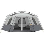 $146.00 – Ozark Trail WMT-171582 17 ft x 15 ft 11-Person Instant Hexagon Cabin Tent $146 @Walmart