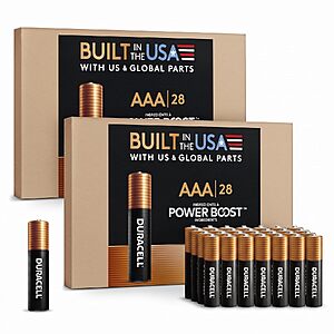 $25.95 – 56-Count Duracell Coppertop AAA Alkaline Batteries + Free Shipping w/ Prime or on $35+