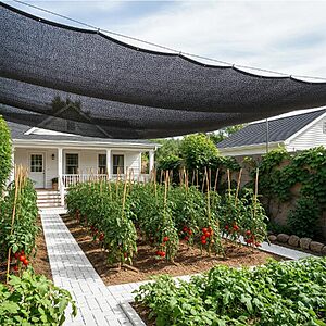 10' x 12' SUNNY GUARD black sun shade cloth