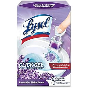 6-Pack Lysol Click Gel Automatic Toilet Bowl Cleaner (Lavender Fields)