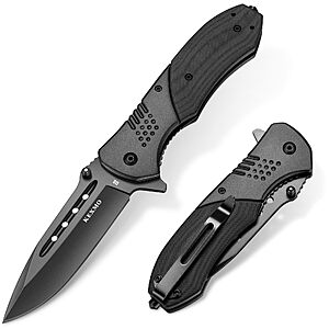 KEXMO folding pocket knife in black