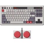 $50.99 – * | 8BitDo Retro 87-Key Mechanical Keyboard w/ Bluetooth, 2.4GHz & USB-C (N Edition) at Amazon