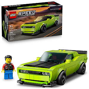 $17.74 – LEGO Speed Champions Dodge Challenger SRT Hellcat Sports Car Toy –  after Walmart Cash