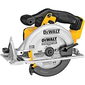 $90.00 – $90* | DEWALT 20V MAX Circular Saw Cordless, Battery Not Included (DCS391B) at Amazon