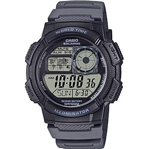 $23.97 – * | 45mm Casio AE-1000W Series Digital Illuminator Men’s Resin Watch at Amazon