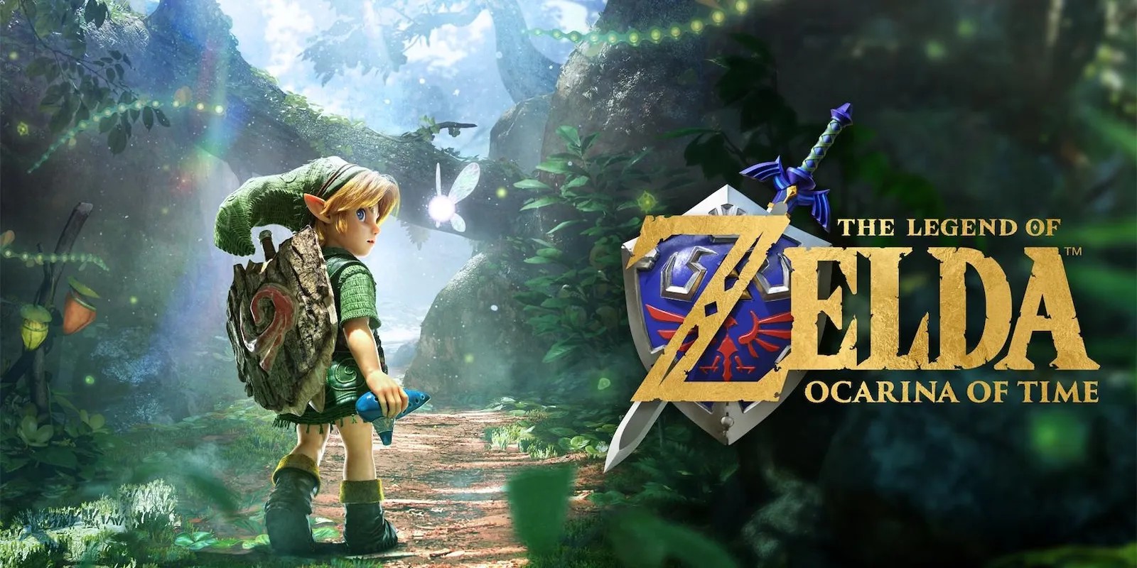 Zelda Ocarina of Time remake cover art for Nintendo Switch