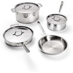$399.99 – * | All-Clad D3® Stainless Steel Cookware Set, 7-Piece, Made in the USA at Amazon