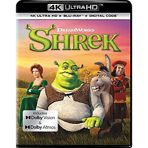 $19.99 – Shrek 25th Anniversary Edition w/ Dolby Vision & Atmos (4K UHD + Blu-ray + Digital)  + Free Shipping w/ Prime or on $35+